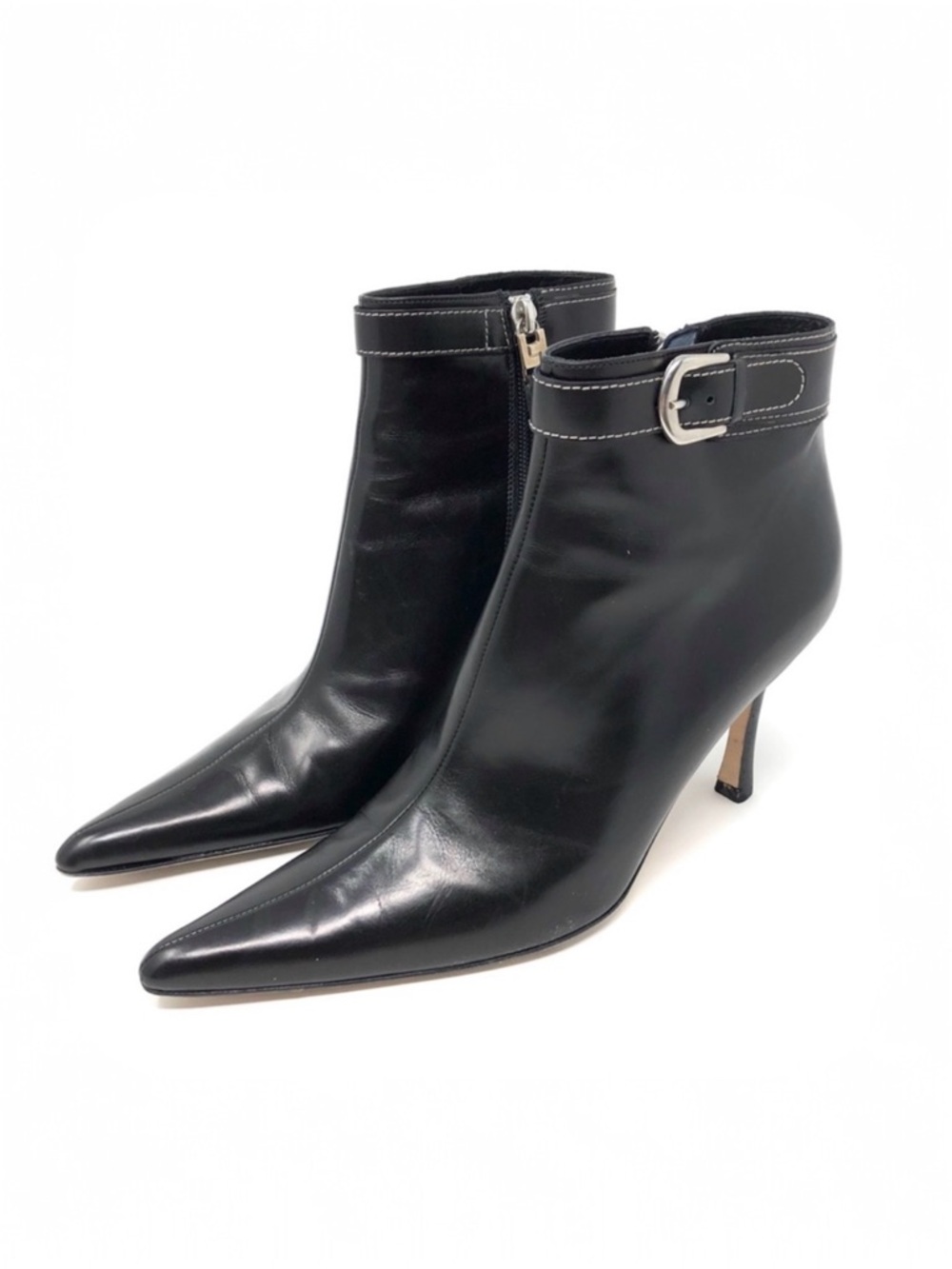 LAMBERSTON TRUEX leather booties, made in Italy, size 6.5